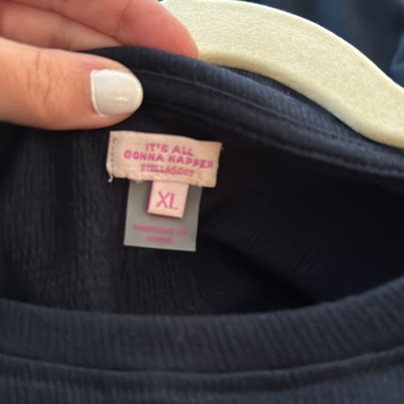 Gorgeous Navy (Brand New, with tabs) Stella & Dot dressy tee - Picture 2 of 4